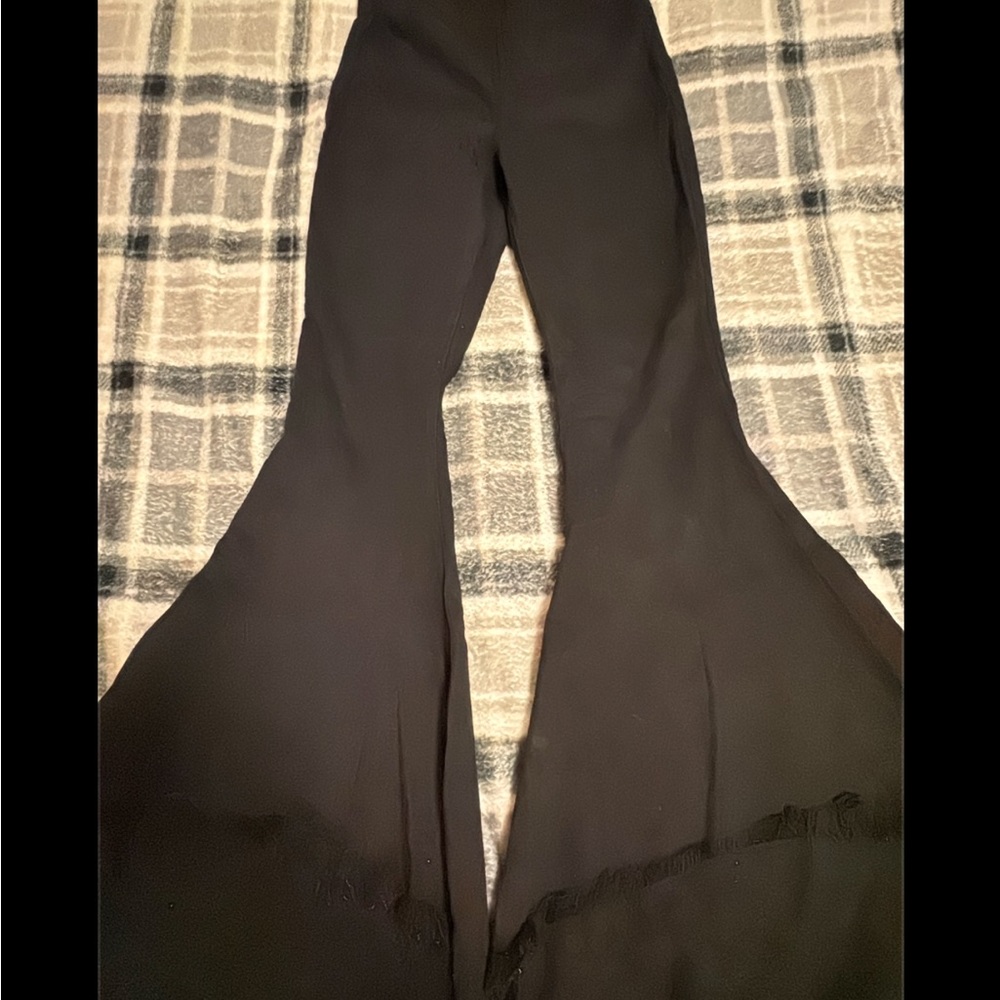 Chic Black Flared Pants